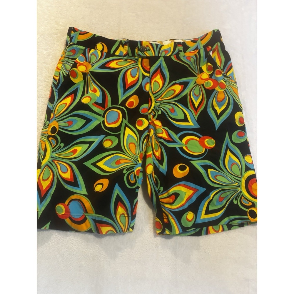 Loudmouth Golf Shorts 38 Psychedelic Dopamine Dressing Y2K 90s